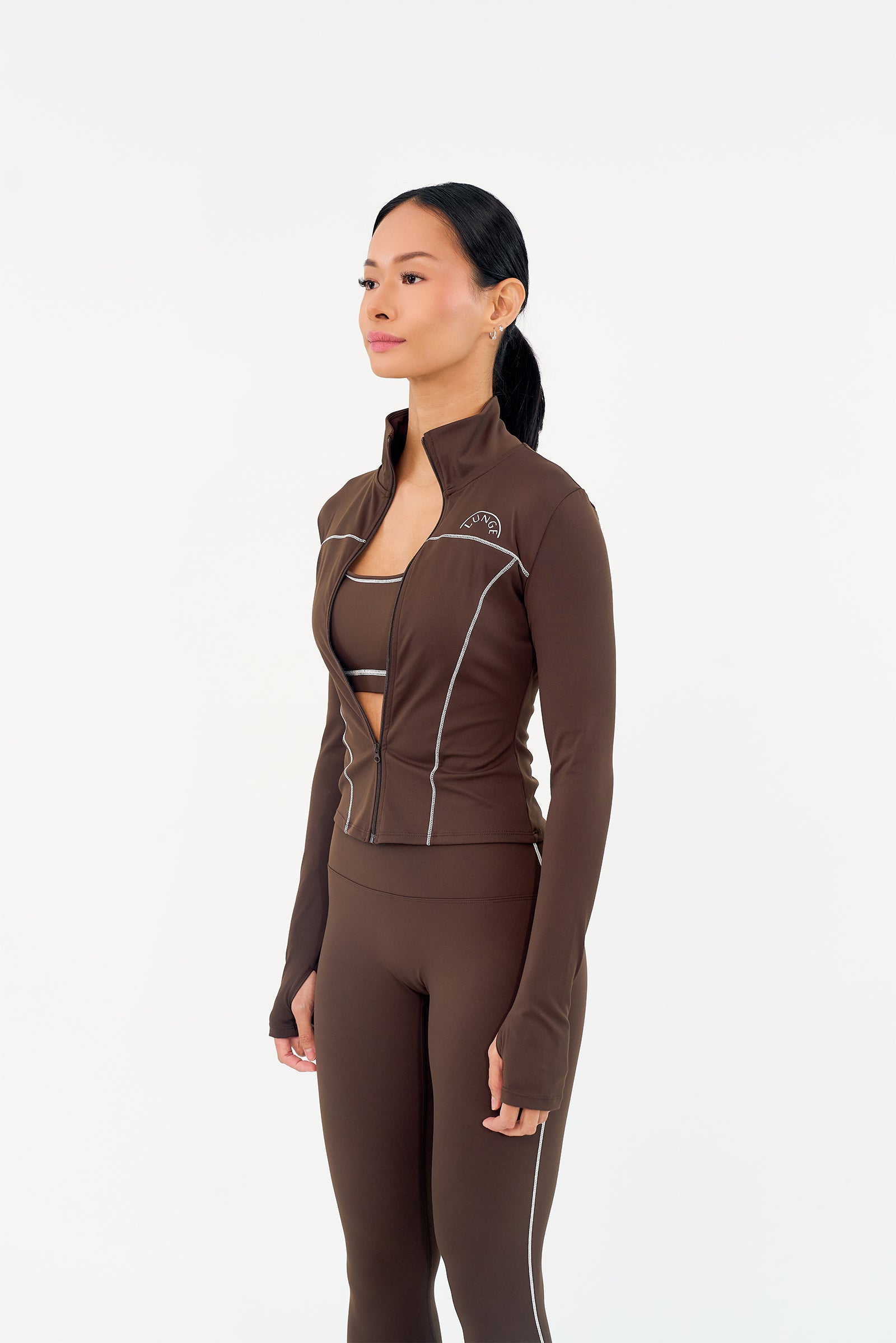 CoreSculpt Zip Jacket - Espresso