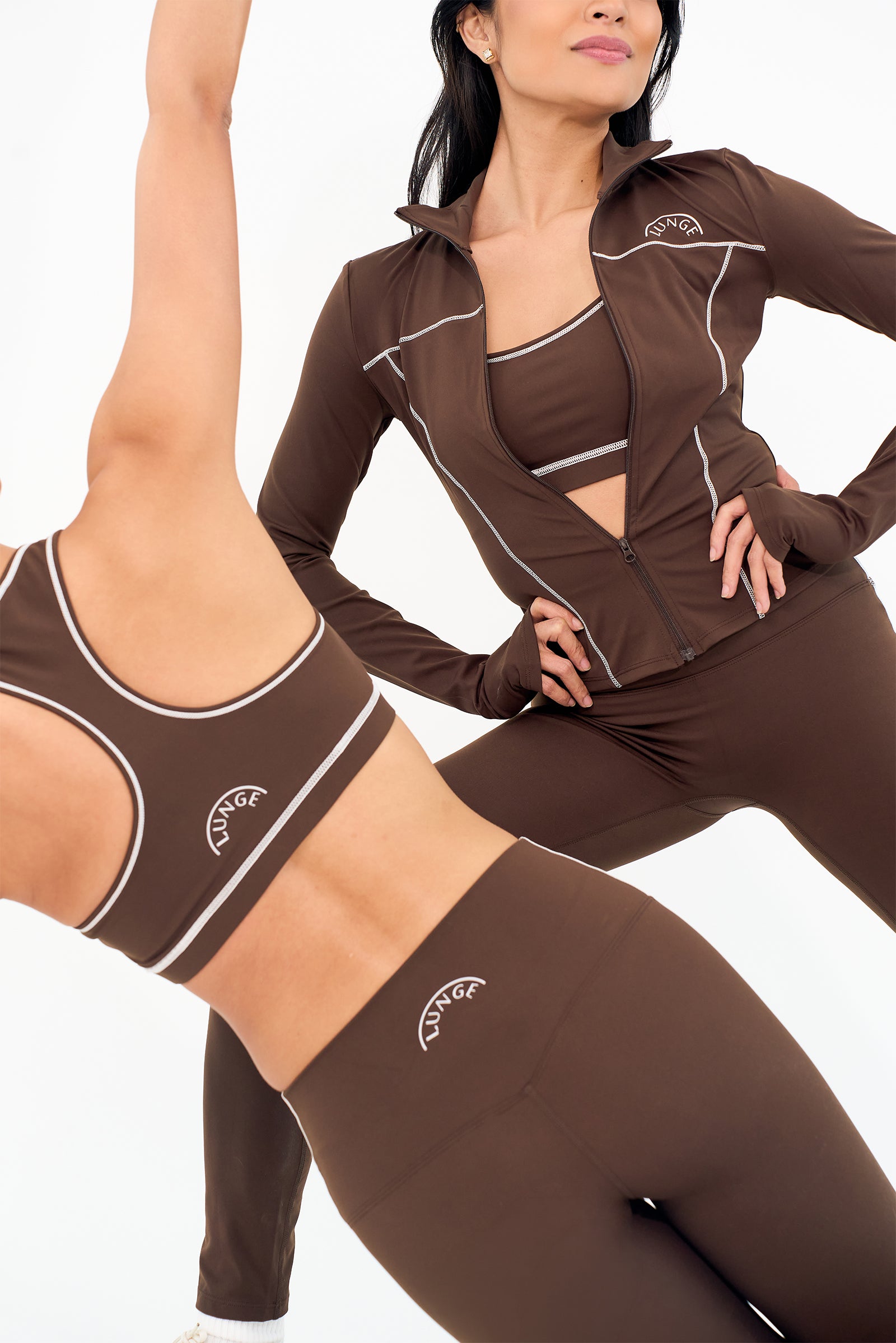 CoreSculpt Zip Jacket - Espresso